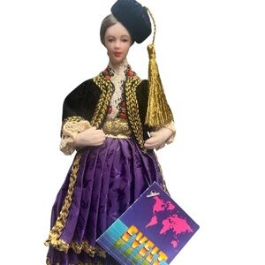 Vintage Handcrafted Evelt Themis Traditional Greek Costume Porcelain Doll